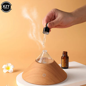 Waterless Glass Essential Oil Diffuser With Touch Control And Light 1005004917548123-WHITE