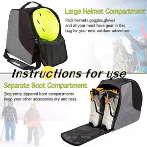 Waterproof Ski Boot Storage Bag With Shoulder Strap For Winter Gear 1005008063491143-al