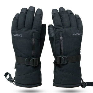 Waterproof Thermal Ski Gloves With Touchscreen Index Finger For Men Women 32953164624-grey-XL