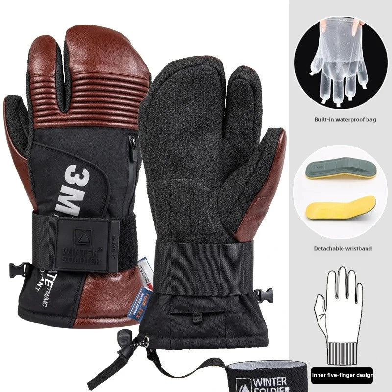 Waterproof Winter Ski Snowboard Gloves With Wrist Guards For Adults 1005008211895196-hei-3-XL