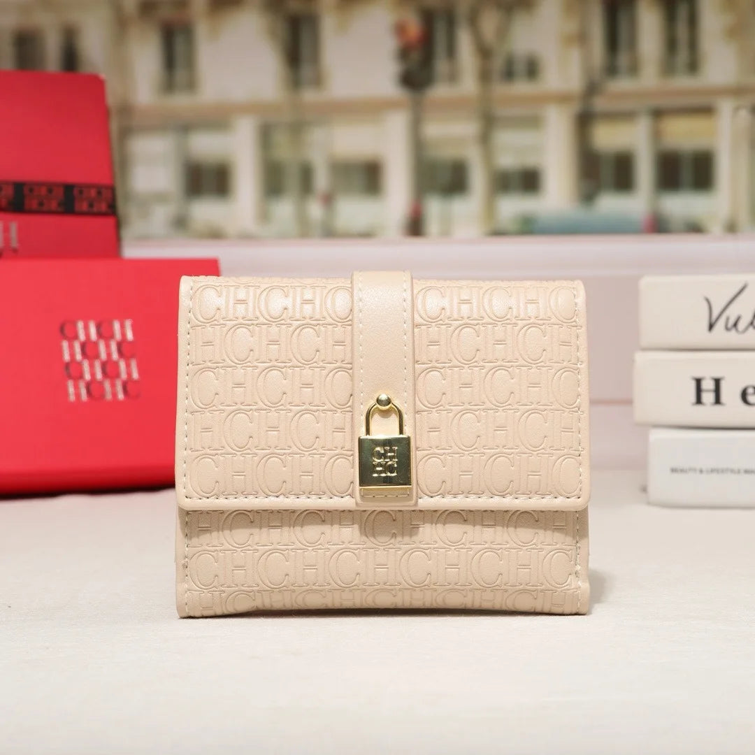 Women Trifold Letter Wallet With Snap Closure, Valentines Gifts For Her 1005010585646056-CA10-Apricot