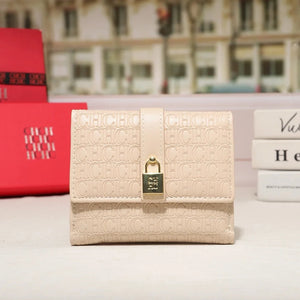 Women Trifold Letter Wallet With Snap Closure, Valentines Gifts For Her 1005010585646056-CA10-Apricot