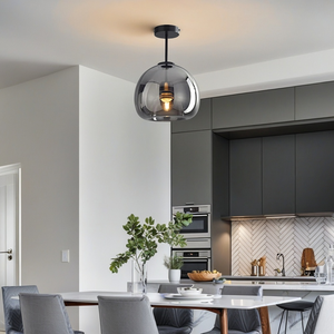 Modern Simple Copper Glass Ceiling Light