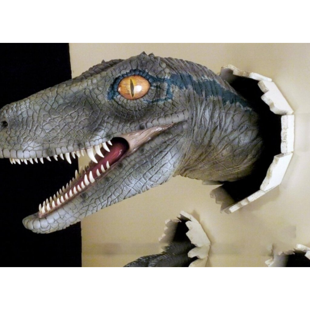 3D Wall Mount Dinosaur Bust Sculpture