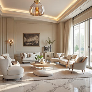 Modern Simple Copper Glass Ceiling Light