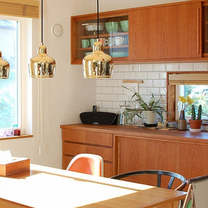Golden Bell Brass Pendant Light