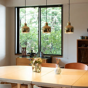 Golden Bell Brass Pendant Light