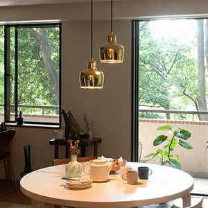 Golden Bell Brass Pendant Light