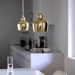 Golden Bell Brass Pendant Light