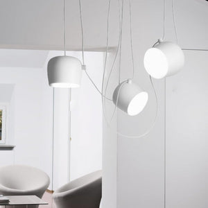 Modern Multi-Head Pendant Light with Adjustable Cables and Dimmable LED