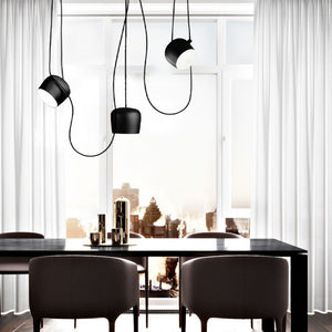 Modern Multi-Head Pendant Light with Adjustable Cables and Dimmable LED