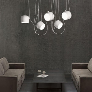 Modern Multi-Head Pendant Light with Adjustable Cables and Dimmable LED