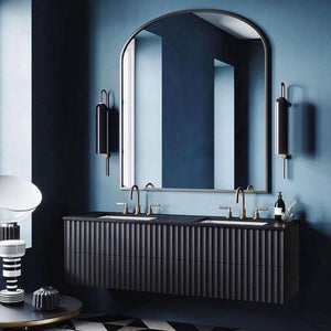 LED Cylinder Wall Light Modern Brass Glass Sconce for Bedroom