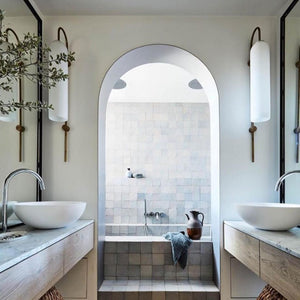 LED Cylinder Wall Light Modern Brass Glass Sconce for Bedroom