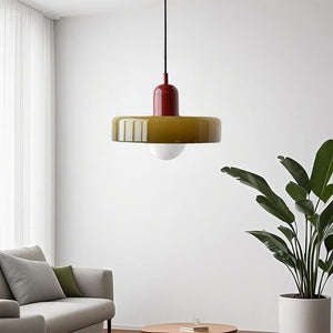 Glarefusion Modern Bauhaus Glass LED Pendant Light