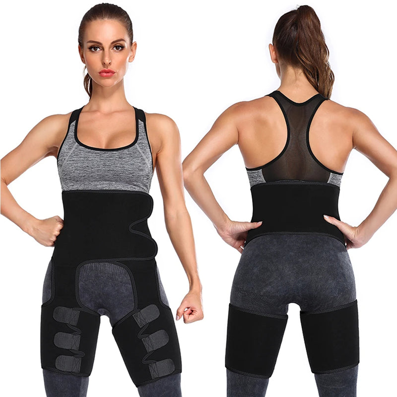 Waist and Thigh Trimmer Sweat Belt for Slimming & Shaping
