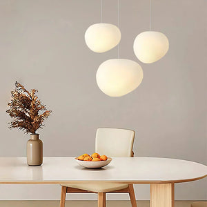Nordic White Pebble Pendant Light