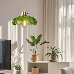 Glarefusion Chic Glass Flower Pendant Lamp