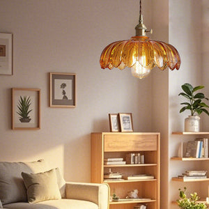 Glarefusion Chic Glass Flower Pendant Lamp