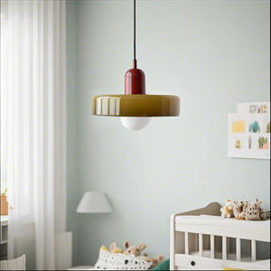 Glarefusion Modern Bauhaus Glass LED Pendant Light