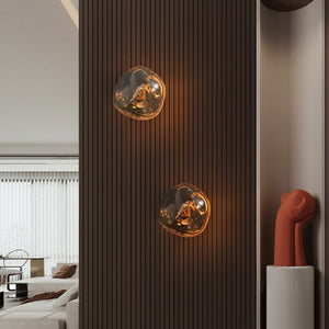 Modern Irregular Glass Wall Light