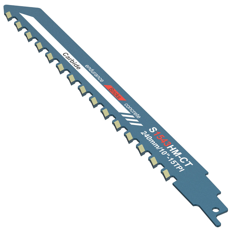 Heavy-Duty Reciprocating Saw Blade for Brick, Concrete, and Masonry