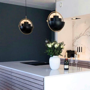 Postmodern Danish Multi-Lite Pendant Light