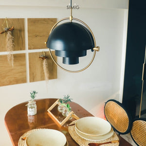 Postmodern Danish Multi-Lite Pendant Light