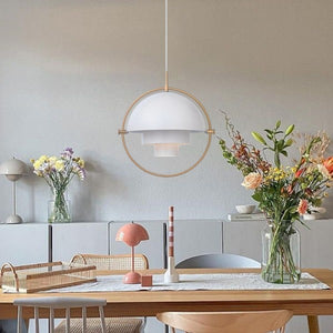 Postmodern Danish Multi-Lite Pendant Light