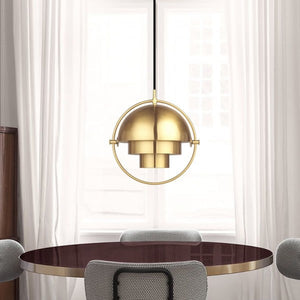 Postmodern Danish Multi-Lite Pendant Light