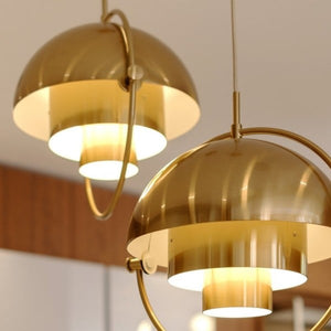Postmodern Danish Multi-Lite Pendant Light