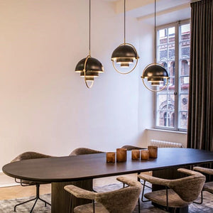Postmodern Danish Multi-Lite Pendant Light