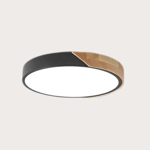 Glarefusion LED Modern Ultra Thin Wood Ceiling Light