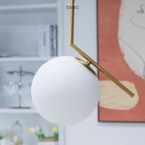 Glass Ball Pendant Light