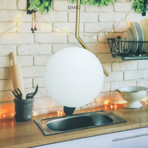Glass Ball Pendant Light
