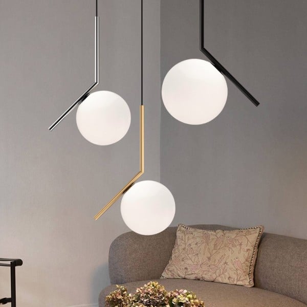 Glass Ball Pendant Light