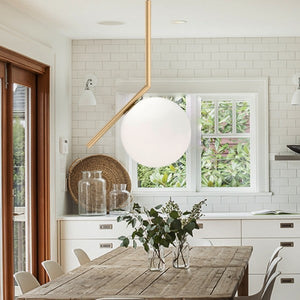 Glass Ball Pendant Light