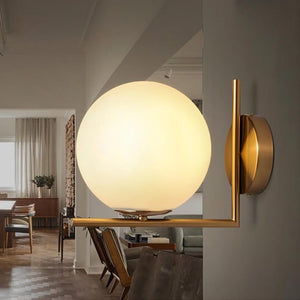 Modern Globe Wall Light for Living Room or Bedroom