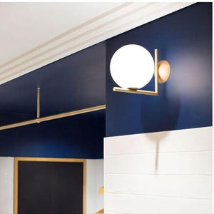 Modern Globe Wall Light for Living Room or Bedroom