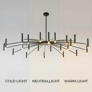 Modern LED Multi-Arm Ceiling Light in Nordic Minimalist Design