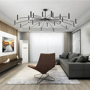 Modern LED Multi-Arm Ceiling Light in Nordic Minimalist Design