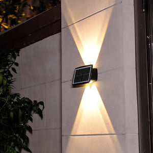 Outdoor Solar LED Wall Light Up and Down Waterproof Garden Lamp