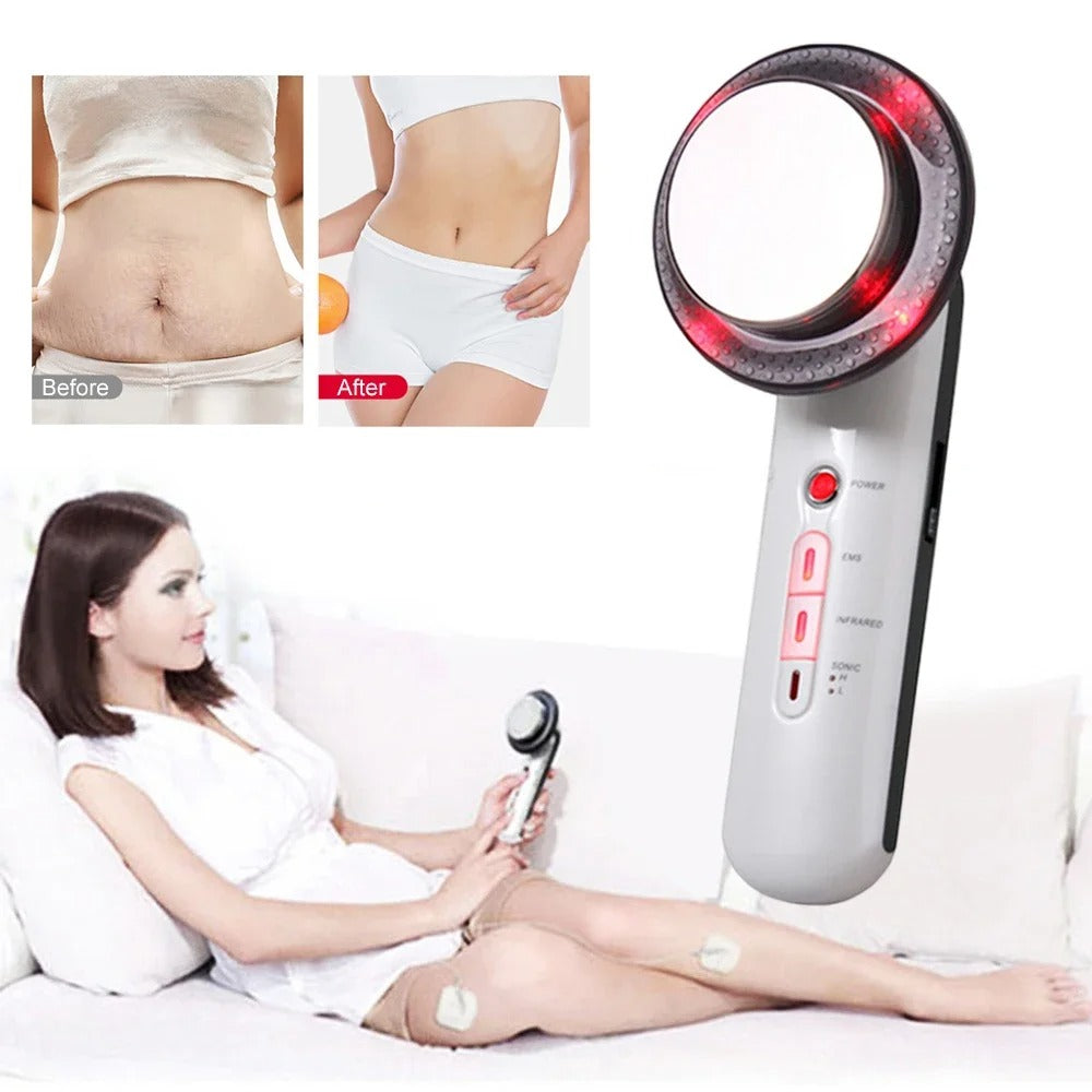 3-in-1 EMS Ultrasonic Slimming Massage Device