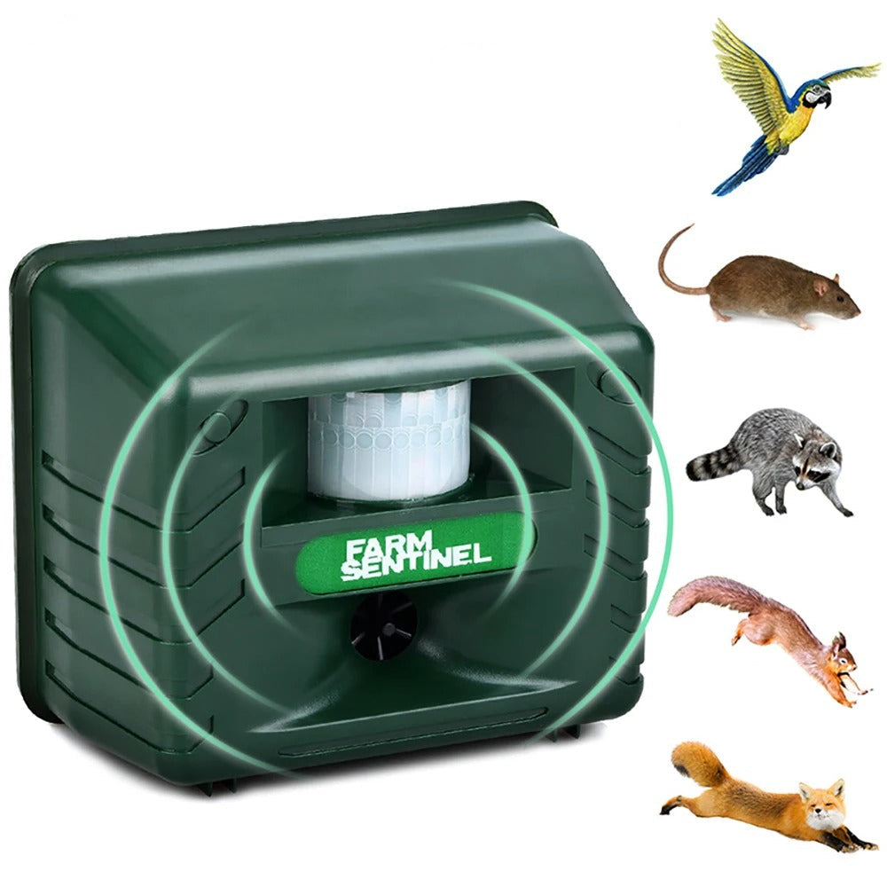 Ultrasonic Outdoor Pest Control with PIR Motion Sensor
