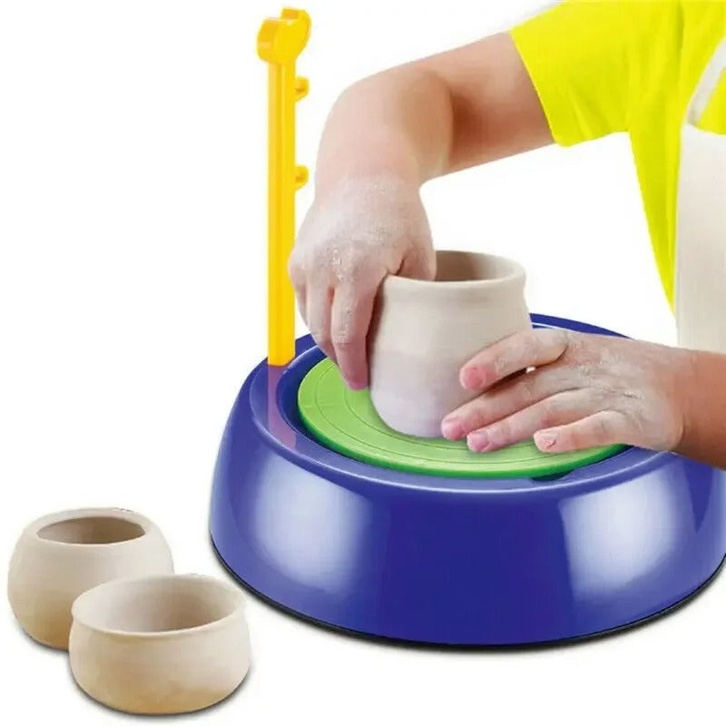 Kids Electric Pottery Wheel DIY Art Set