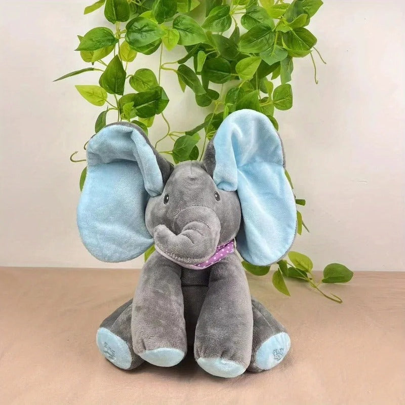 Animated Singing Elephant Plush Toy with Moving Ears