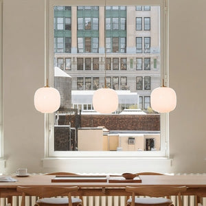 Modern Nordic Opal Glass Pendant Light