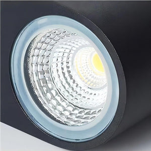 Modern Black Cube Wall Light with Up and Down LED Glow