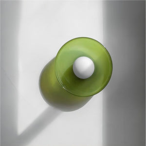 Morandi Glass Disc Orb Wall Light for Modern Interiors