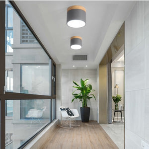 Modern Nordic Ceiling Light LED Wooden